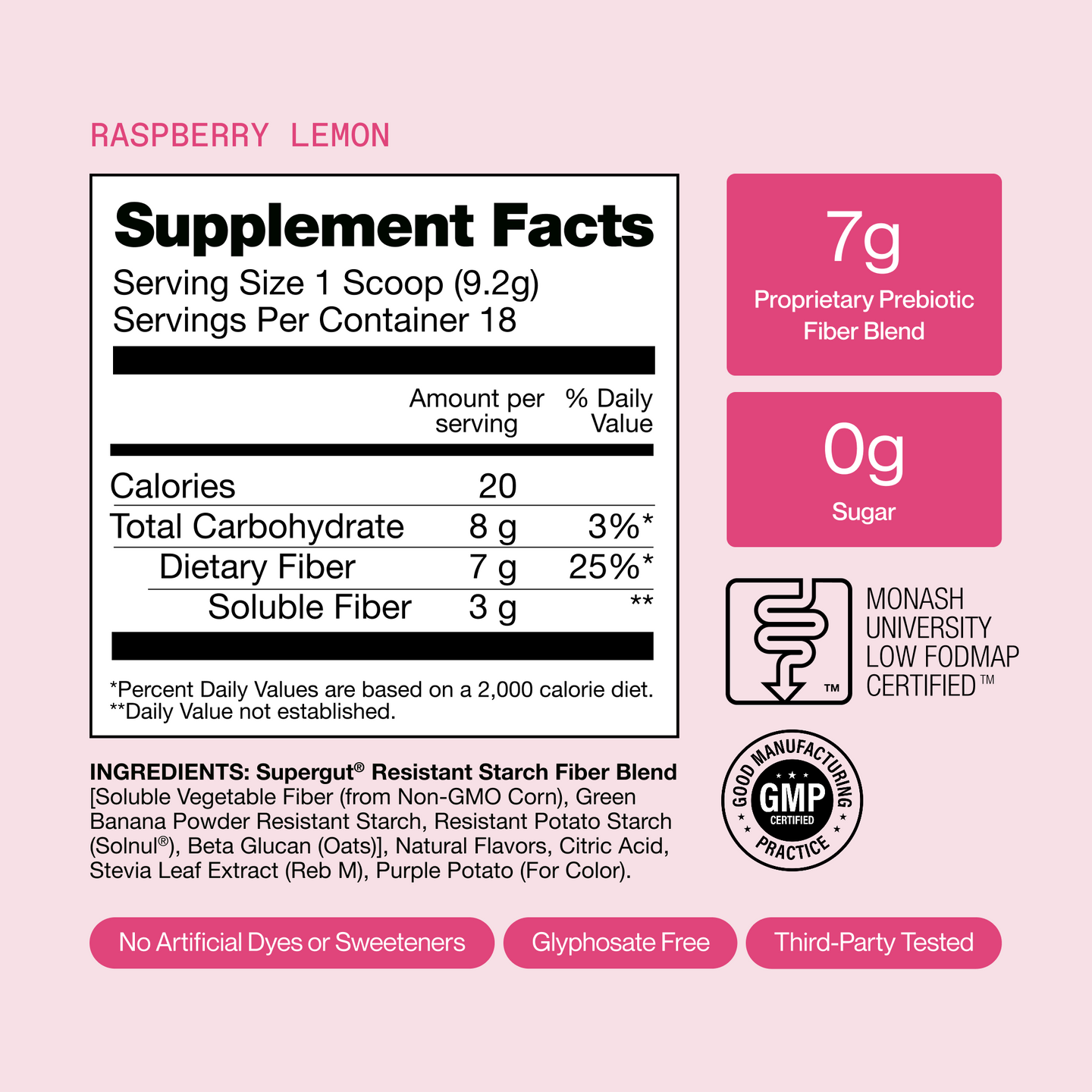 [Raspberry Lemon] [36 Servings] [18 Servings]